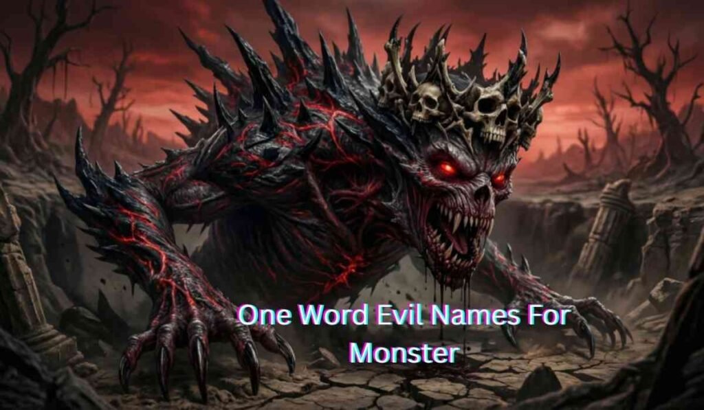 One Word Evil Names For Monster