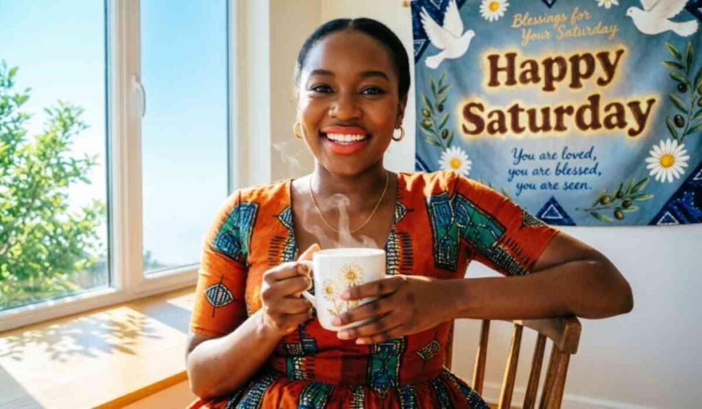 Happy Saturday Black Woman Images with African American Saturday Blessings