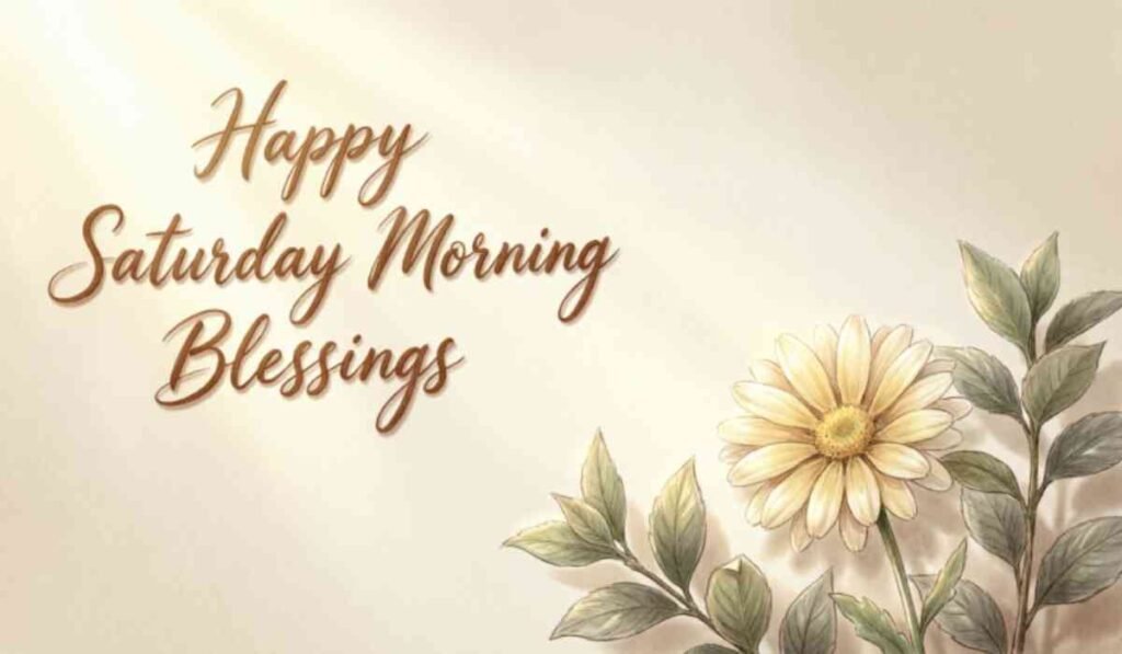 Happy Saturday Morning Blessings