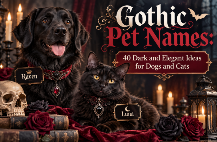 Gothic Pet Names: 40 Dark and Elegant Ideas for Dogs and Cats