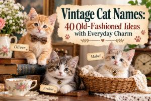 "Vintage Cat Names: 40 Old-Fashioned Ideas with Everyday Charm
